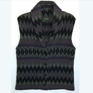 Ralph Lauren lambswool button front vest